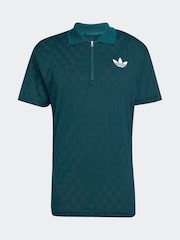 adidas Dark Green Tennis Pro Climacool Free Lift Polo Shirt - Image 6 of 6