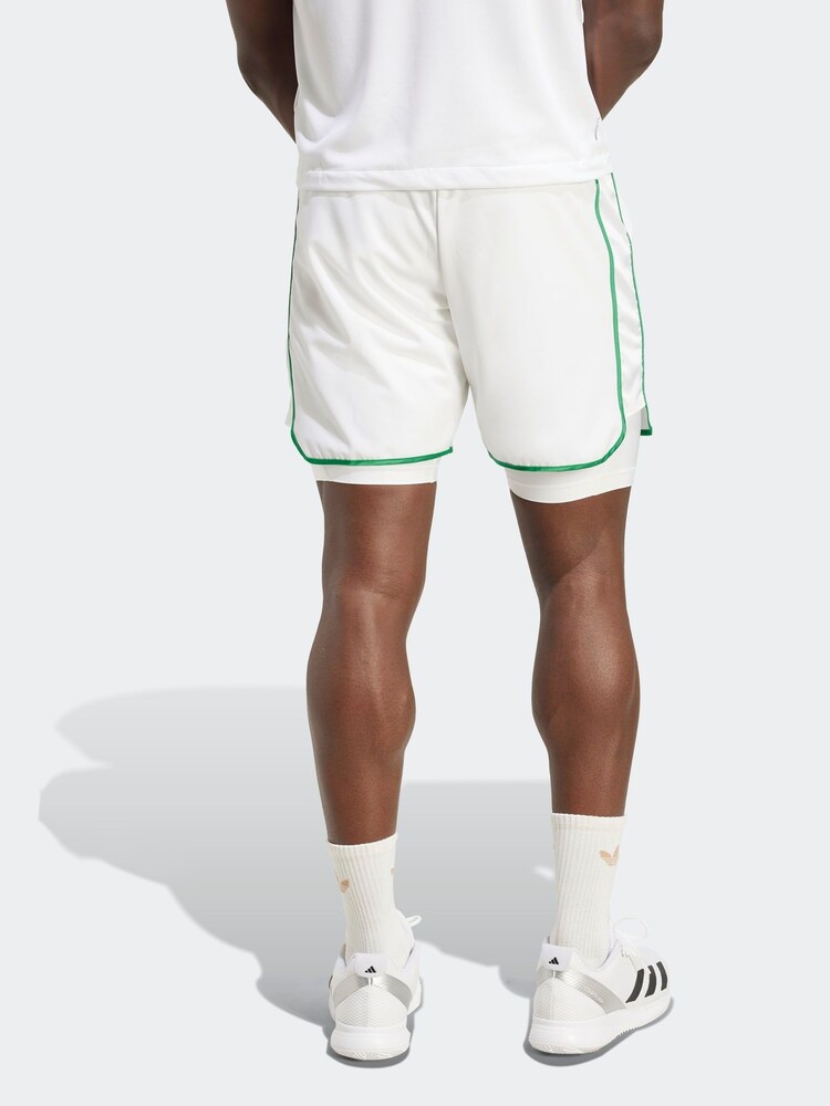 adidas White Tennis Climacool Shorts Set - Image 2 of 6