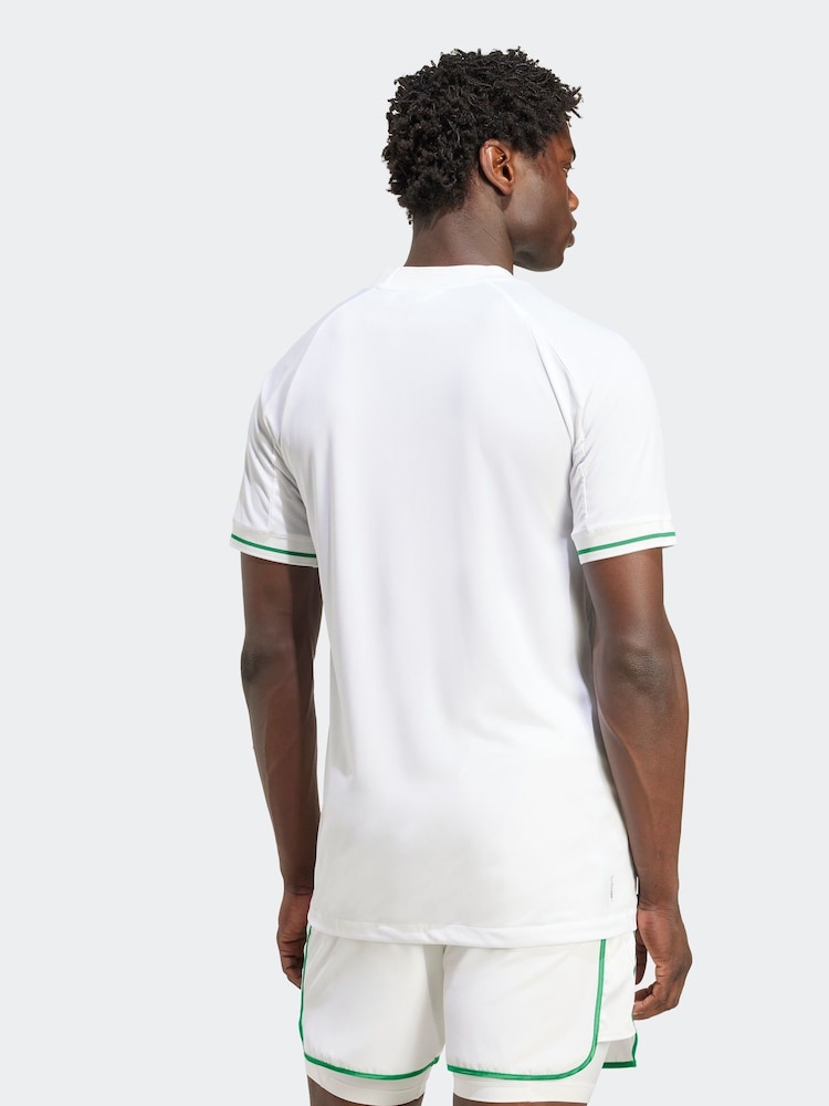 adidas White Tennis Pro Climacool Free Lift T-Shirt - Image 2 of 9