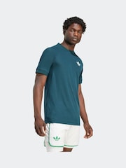 adidas Dark Green Tennis Pro Climacool Free Lift T-Shirt - Image 3 of 6