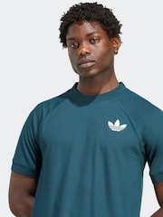 adidas Dark Green Tennis Pro Climacool Free Lift T-Shirt - Image 4 of 6