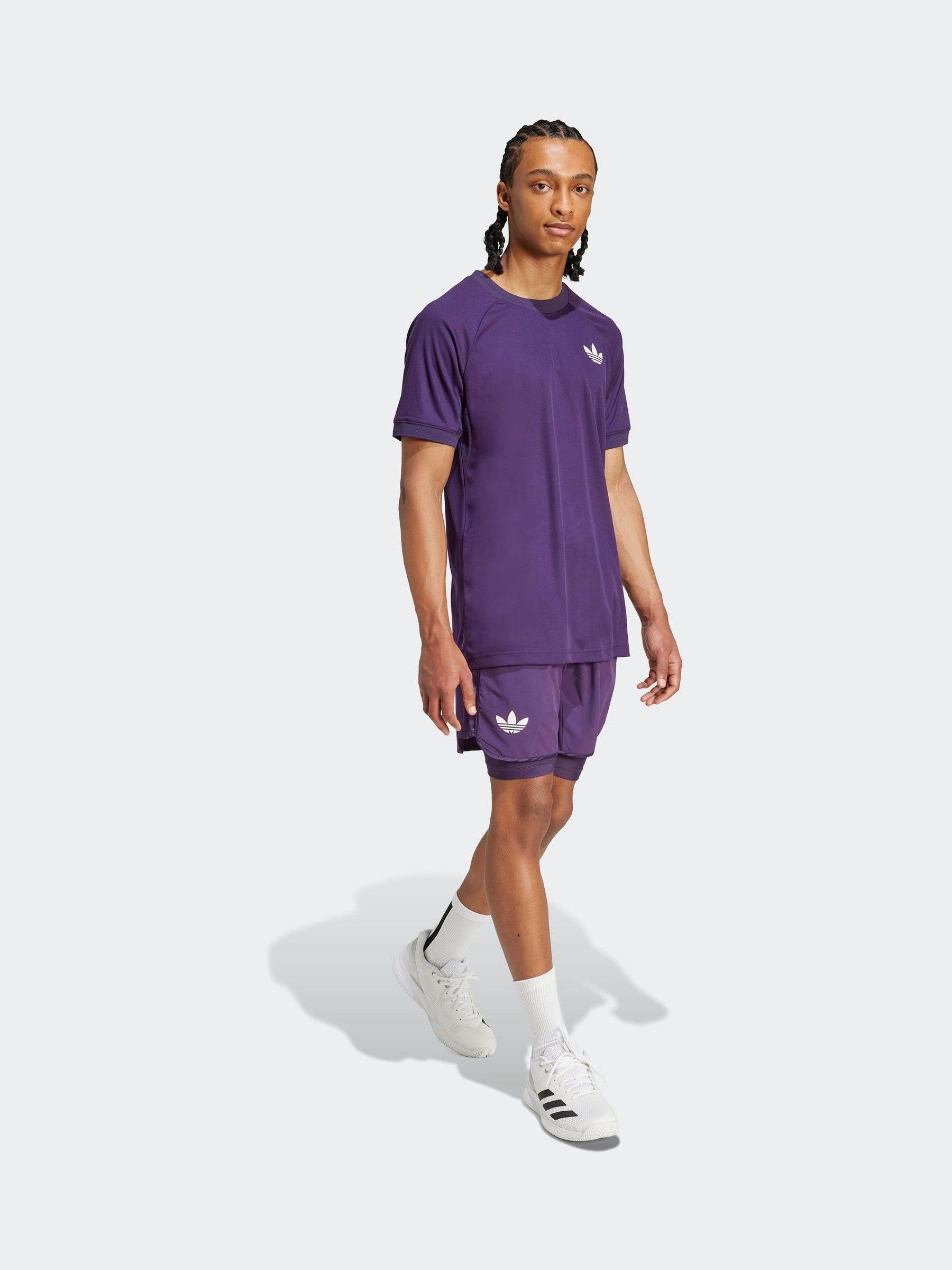 Buy adidas Plum Purple Tennis Pro Climacool Free Lift T-Shirt from