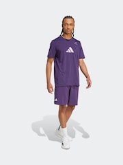 adidas Plum Purple Tennis Category Graphic Print T-Shirt - Image 3 of 6