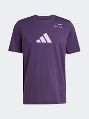 adidas Plum Purple Tennis Category Graphic Print T-Shirt - Image 6 of 6