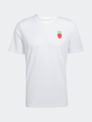 adidas White Tennis Graphic Print T-Shirt - Image 6 of 6