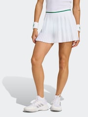 adidas White Tennis Pro Climacool Pleated Skirt - Image 1 of 10