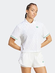 adidas White Tennis Pro Climacool Polo Shirt - Image 3 of 6