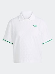 adidas White Tennis Pro Climacool Polo Shirt - Image 6 of 6