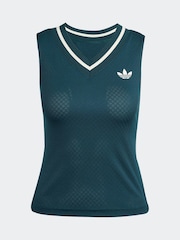 adidas Dark Green Tennis Pro Climacool Tank Top - Image 6 of 6