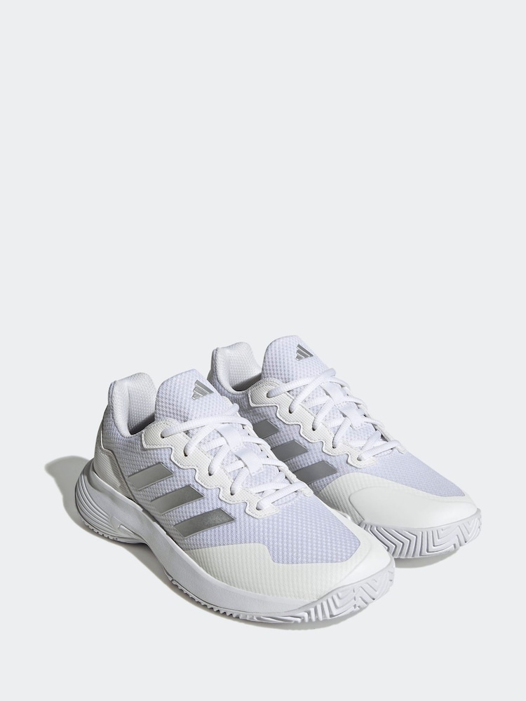 adidas gazelle silver green womens Adidas Courtjam Control Clay Shoes