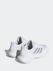 adidas White/Silver Gamecourt 2.0 Tennis Shoes - Image 12 of 18