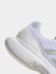 adidas White/Silver Gamecourt 2.0 Tennis Shoes - Image 17 of 18