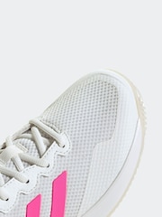 adidas White/Pink Gamecourt 2.0 Tennis Shoes - Image 12 of 22