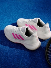 adidas White/Pink Gamecourt 2.0 Tennis Shoes - Image 19 of 22