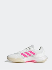 adidas White/Pink Gamecourt 2.0 Tennis Shoes - Image 2 of 22