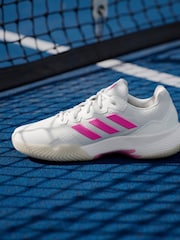 adidas White/Pink Gamecourt 2.0 Tennis Shoes - Image 20 of 22