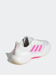 adidas White/Pink Gamecourt 2.0 Tennis Shoes - Image 5 of 22