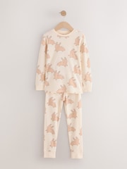 Ecru 100% Cotton Bunny Snuggle Pyjamas (9mths-9yrs) - Image 1 of 6