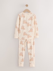 Ecru 100% Cotton Bunny Snuggle Pyjamas (9mths-9yrs) - Image 2 of 6
