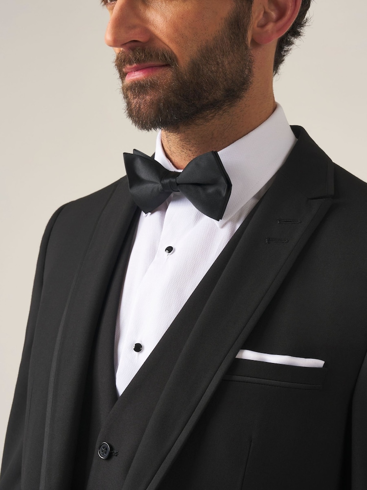 Skopes Black Tailored Fit Ronson Dinner Suit Jacket - Image 1 of 6 Skopes Black Tailored Fit Ronson Dinner Suit Jacket - Image 1 of 6