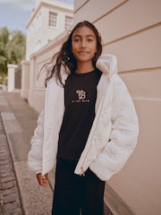 Baker by Ted Baker Cream Padded Pearl Coat - Image 1 of 11