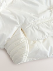 Baker by Ted Baker Cream Padded Pearl Coat - Image 10 of 11