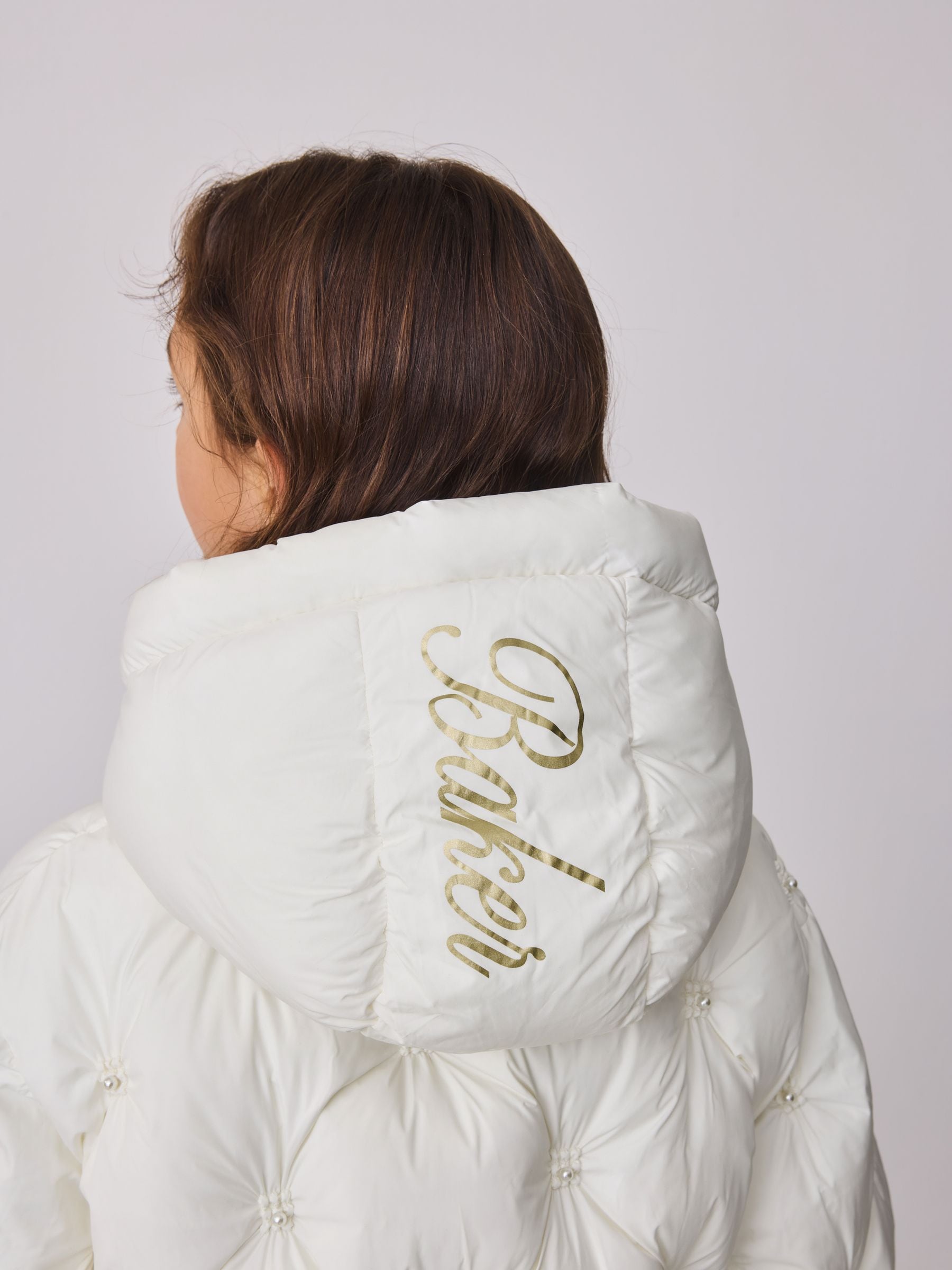 Buy Baker by Ted Baker Cream Padded Pearl Coat from Next France