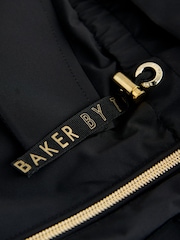 Baker by Ted Baker Skirted Parka Black Coat - Image 6 of 8