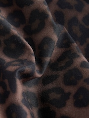 Brown Animal Print Short Sleeve Printed Shirt (3-16yrs) - Image 7 of 7