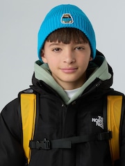 The North Face Blue Kids Logo Cuffed Beanie Hat - Image 1 of 1