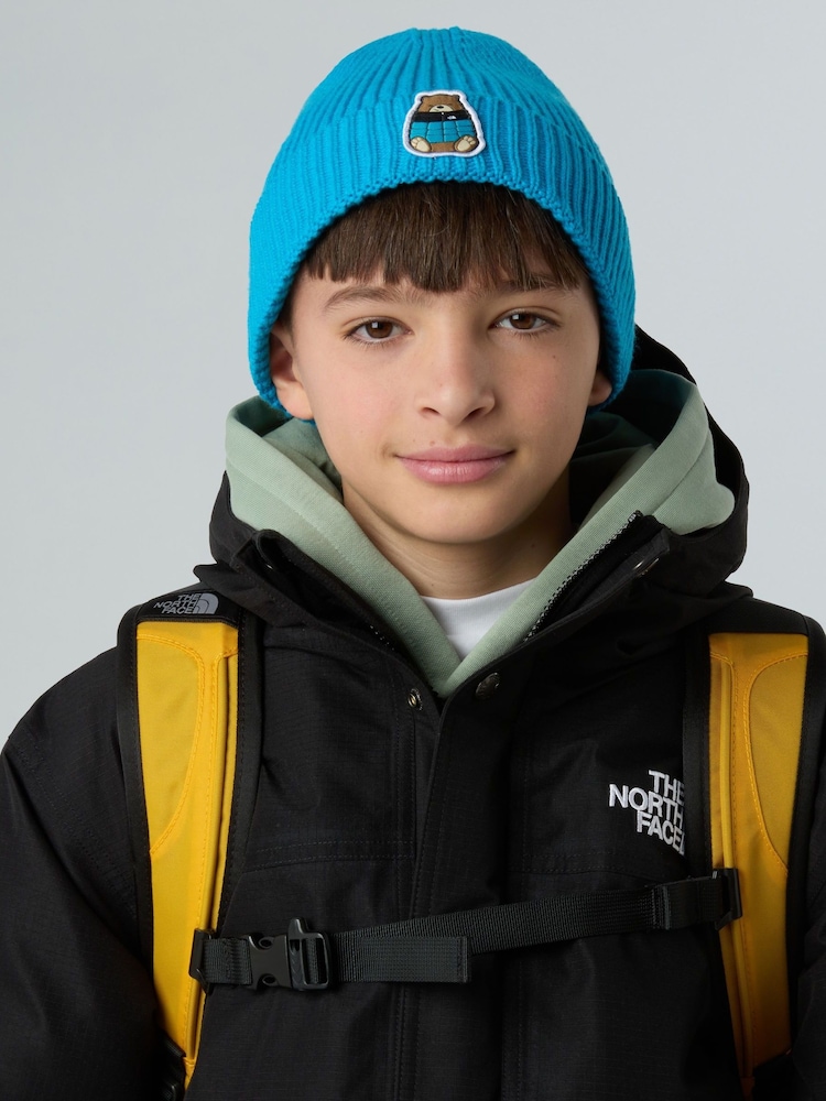 The North Face Blue Kids Logo Cuffed Beanie Hat - Image 1 of 1