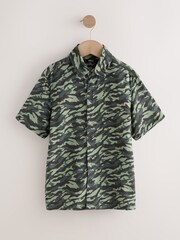 Camouflage Short Sleeve Printed Shirt (3-16yrs) - Image 1 of 4