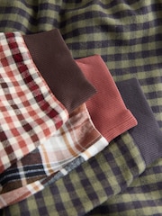 Red/Green Check Woven Bottom Pyjamas 3 Pack (9mths-12yrs) - Image 10 of 10