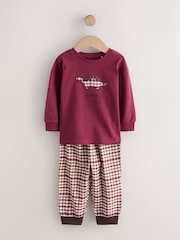 Red/Green Check Woven Bottom Pyjamas 3 Pack (9mths-12yrs) - Image 4 of 10
