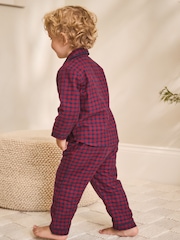 Red/Navy Check Button Down Pyjamas (9mths-10yrs) - Image 2 of 8