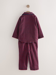 Red/Navy Check Button Down Pyjamas (9mths-10yrs) - Image 6 of 8