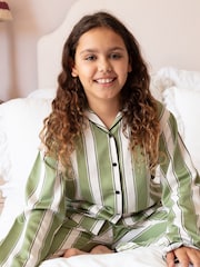 Cyberjammies Green Minijammies Printed Long Sleeve Pyjamas Set - Image 3 of 4