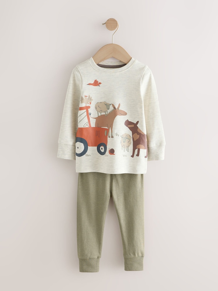 Brown/Orange Mini Snuggle Pyjamas 3 Pack (9mths-10yrs) - Image 2 of 7 Brown/Orange Mini Snuggle Pyjamas 3 Pack (9mths-10yrs) - Image 2 of 7