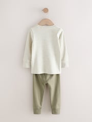 Brown/Orange Mini Snuggle Pyjamas 3 Pack (9mths-10yrs) - Image 5 of 7