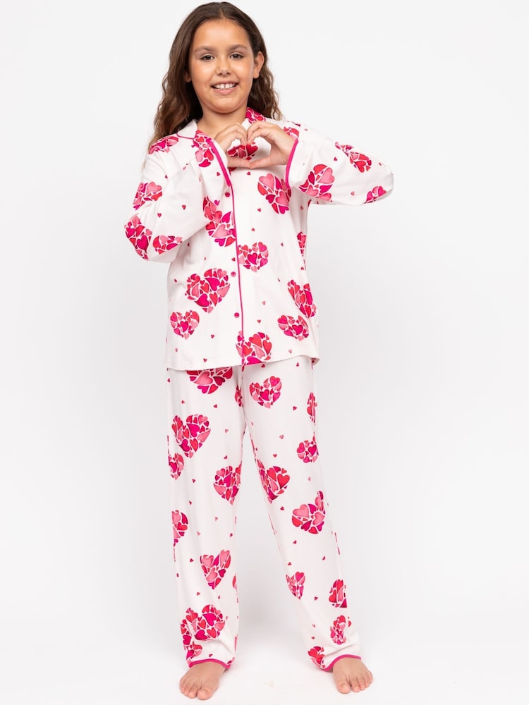 Cyberjammies White Minijammies Printed Long Sleeve Pyjama Set - Image 1 of 4