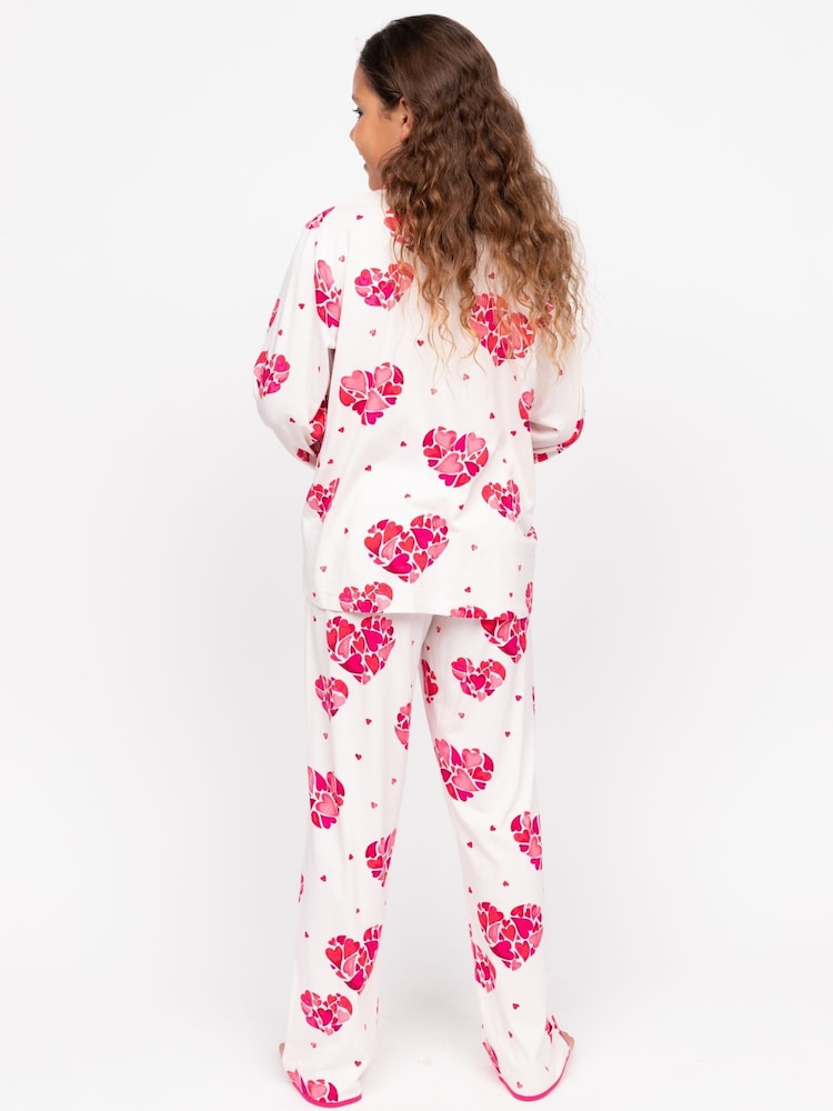 Cyberjammies White Minijammies Printed Long Sleeve Pyjama Set - Image 2 of 4