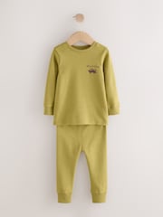 Multi Bright Dino Snuggle Pyjamas 3 Pack (9mths-10yrs) - Image 2 of 7