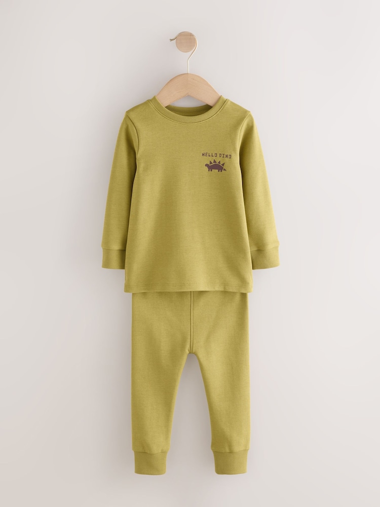 Multi Bright Dino Snuggle Pyjamas 3 Pack (9mths-10yrs) - Image 2 of 7 Multi Bright Dino Snuggle Pyjamas 3 Pack (9mths-10yrs) - Image 2 of 7