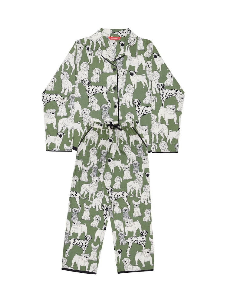 Cyberjammies Green Minijammies Printed Long Sleeve Pyjamas Set - Image 4 of 4