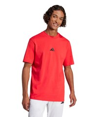 adidas Red Small Essentials Logo Single Jersey T-Shirt - Image 1 of 6