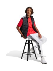 adidas Red Small Essentials Logo Single Jersey T-Shirt - Image 3 of 6