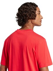 adidas Red Small Essentials Logo Single Jersey T-Shirt - Image 5 of 6