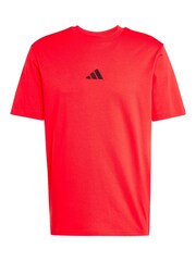 adidas Red Small Essentials Logo Single Jersey T-Shirt - Image 6 of 6