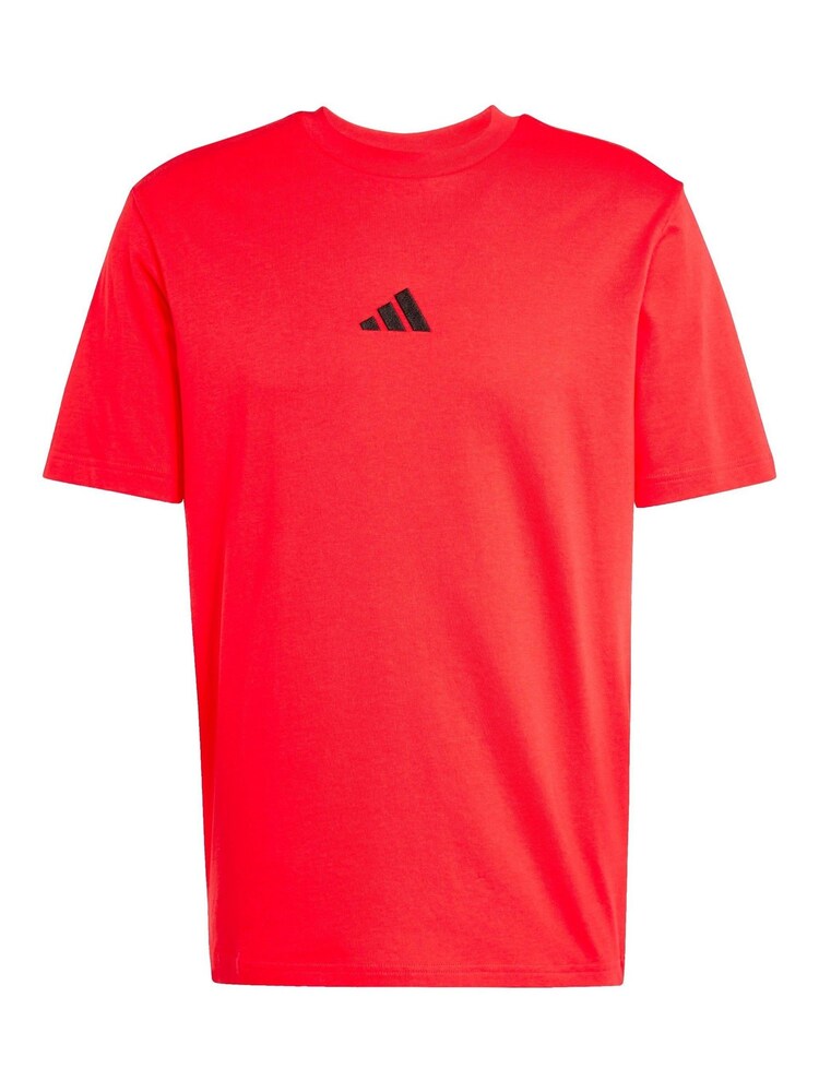 adidas Red Small Essentials Logo Single Jersey T-Shirt - Image 6 of 6