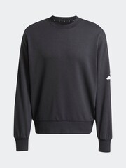 adidas Black Loose Fit Essentials 3 Bar Logo Sweatshirt - Image 6 of 6